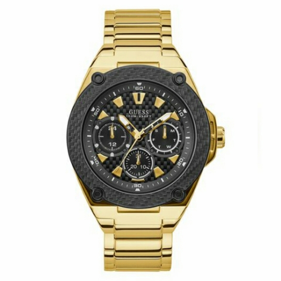 New GUESS Gold Tone Men's Watch - Picture 1 of 2